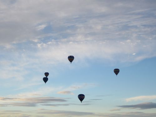 hot air balloon flight sky