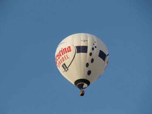 hot air balloon ballooning blue sky