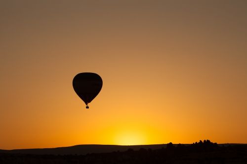 hot air balloon sunrise sunset