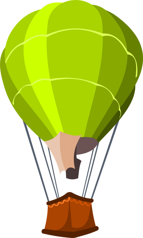 hot-air balloon flying transportation