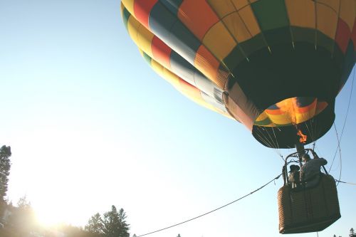 hot air balloon balloon ride air