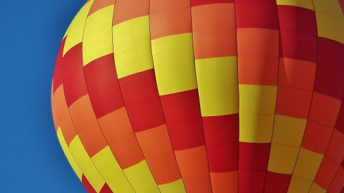 hot air balloon close up colorful