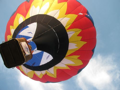 hot air balloon sky colorful