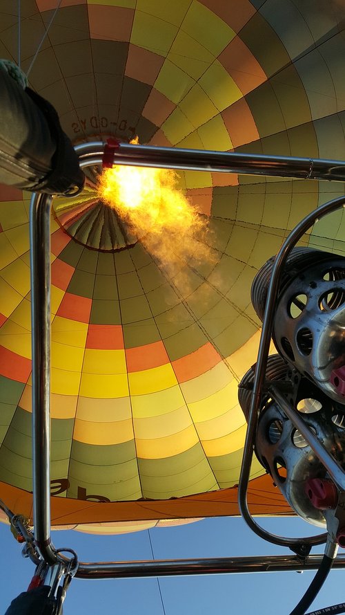 hot air balloon ride  air  height