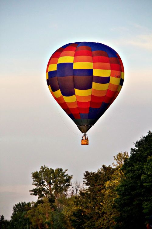 hot-air ballooning ball flight