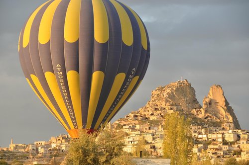 hot-air ballooning  on  the