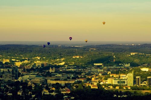 hot air balloons sky scenery