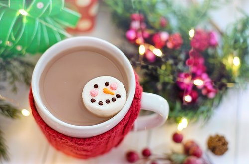 hot chocolate  cocoa  marshmallow