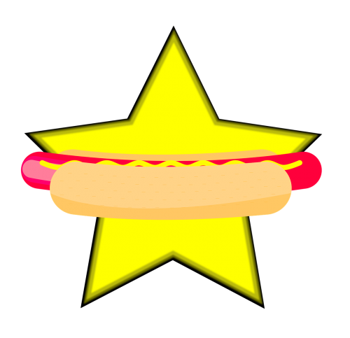 hot dog gwiazda jedzenie