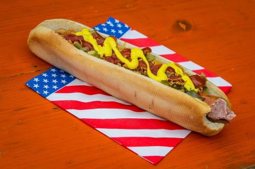 hot dog sausage fast food