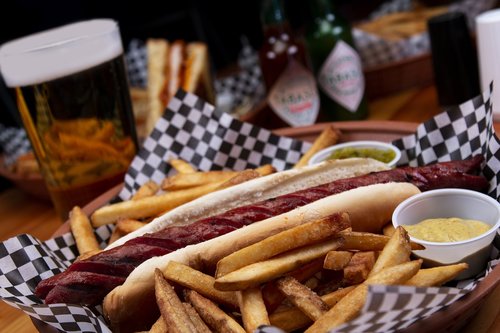 hot dog  french fries  food