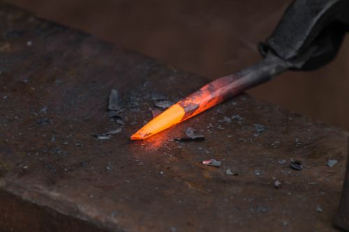 hot iron metal metallurgy