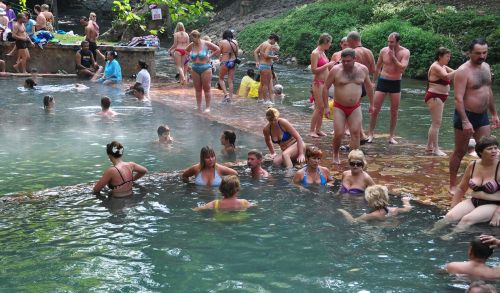 hot spring radon source bathing