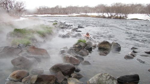 hot springs river winter