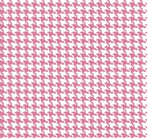 Houndstooth Pink Seamless Pattern