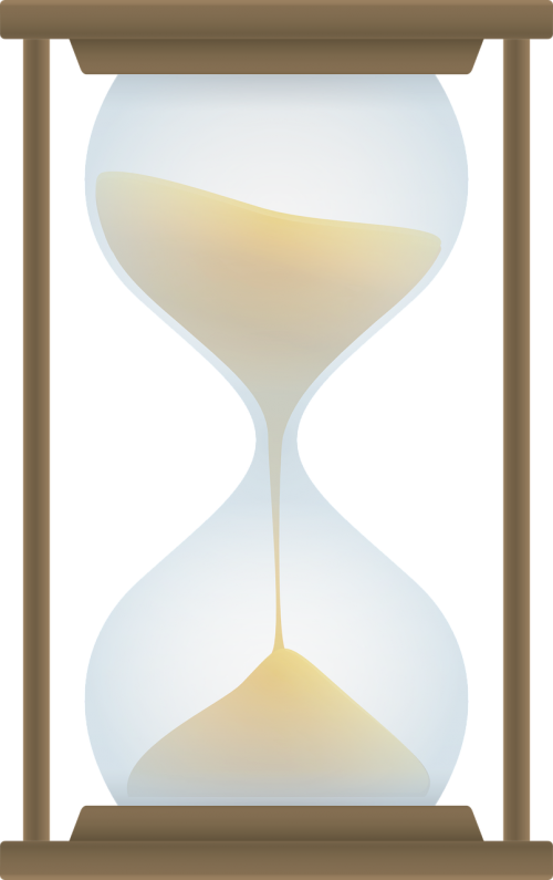 hourglass clock sand
