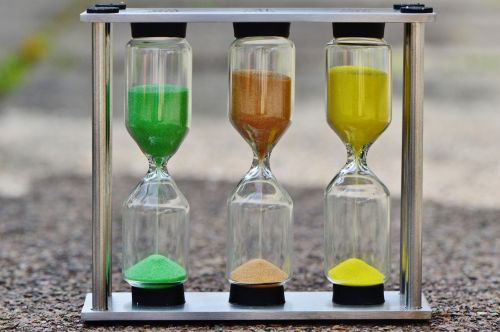 hourglass time sand