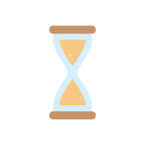 hourglass time clock