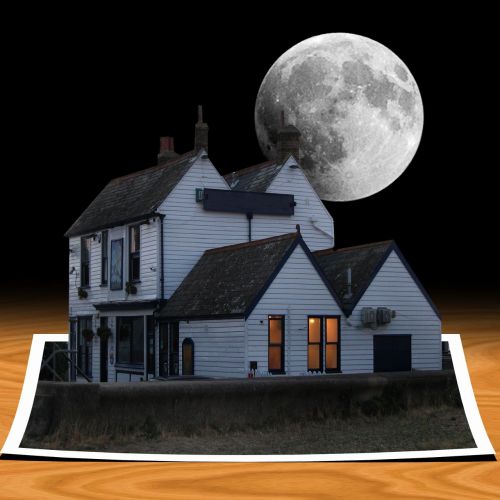 house moon card