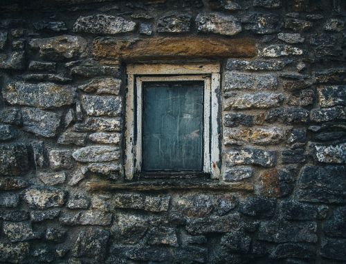 house old stone wall