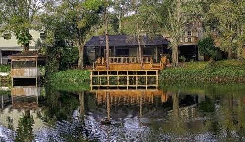 house wood lake