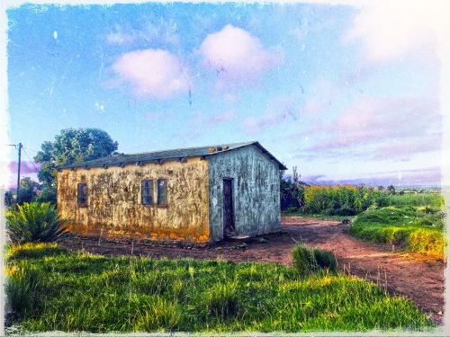 house countryside sky