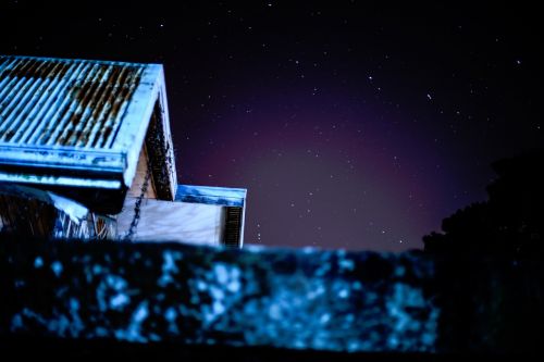 house roof night