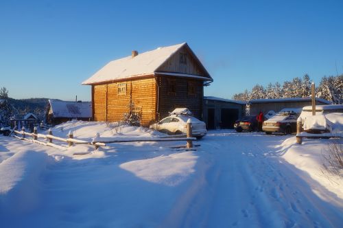 house winter village