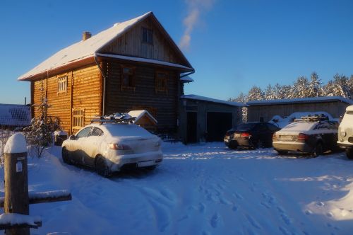 house winter village