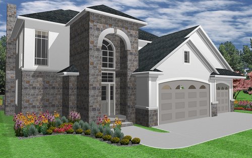 house  3d render  exterior
