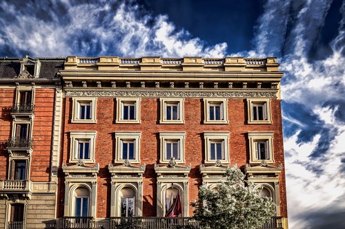 house  facade  blue