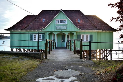 house  boat house  water