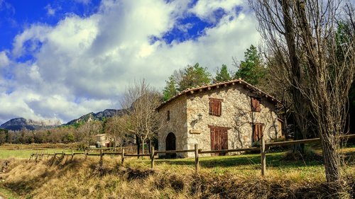 house  rural  landscape