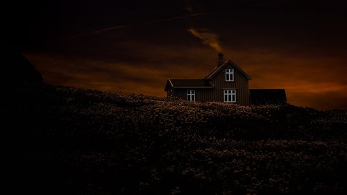 house  hill  sky