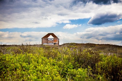 house  lonely  building