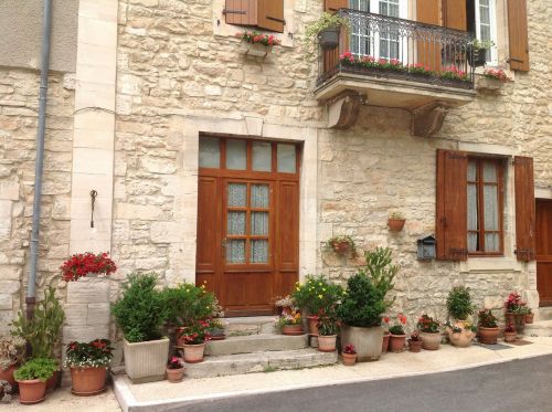 house stone house door