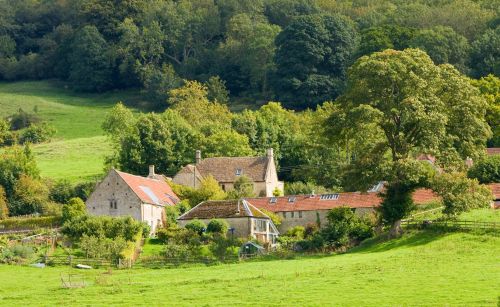 House In Rural Landscape