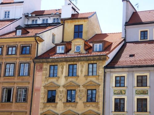 houses townhouses façades