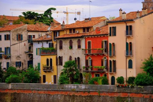 houses colorful verona