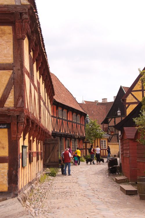houses half-timbered open-air