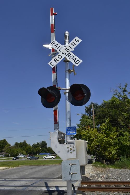 houston texas rail road signals train tracks rail road