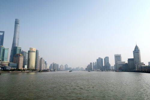 huangpu river shanghai financial center