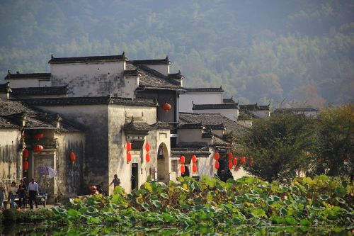 huizhou early in the morning ancient