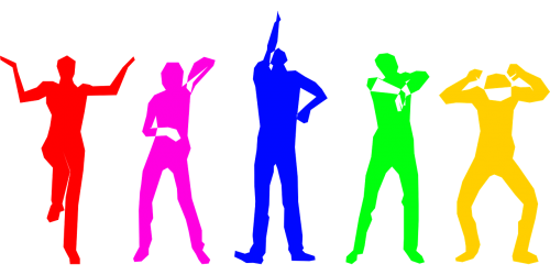 human group dancing