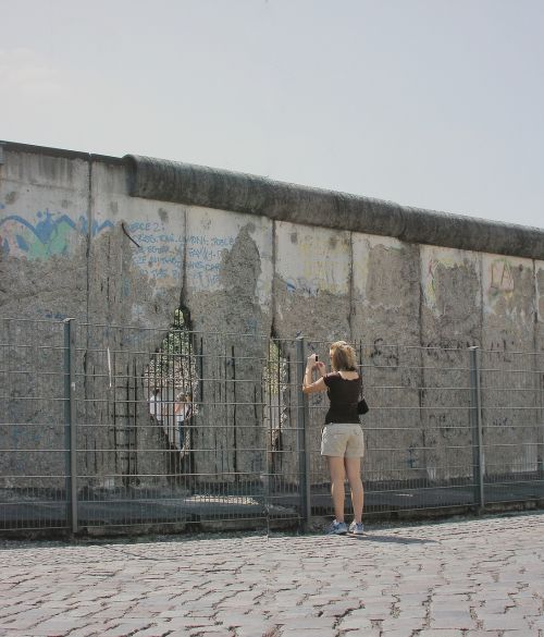 human graffiti wall