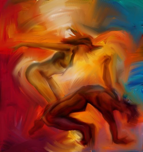human movement dance blur