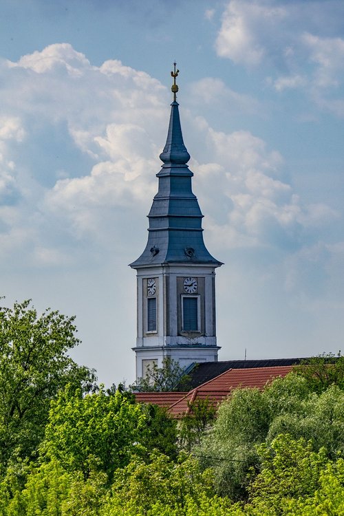 hungary  poroszlo  church tower