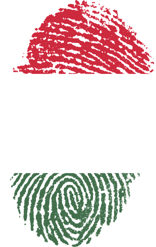 hungary flag fingerprint