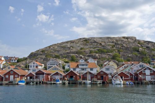 hunnebostrand boathouses the west coast