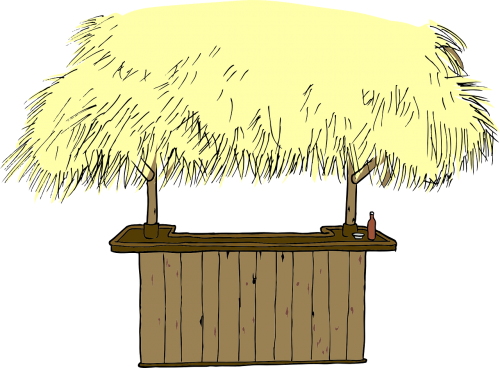 hut straw roof